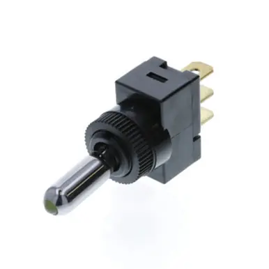 Fast Shipping TE3-1A-DC-1-AL Switch Components - Wedge Toggle - 3P SPST OFF-ON, Amber LED