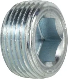 Factory Price Midland Metal 5406FLP6 Flush Hollow Hex Plug with 7/8 Taper, 3/8 in MPT, Steel