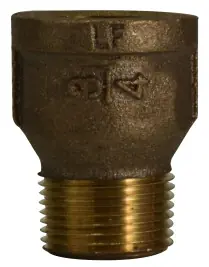 Midland Metal 44621LF Extension Piece, 1/2 in FPT x 1/2 in MPT, Brass Premium
