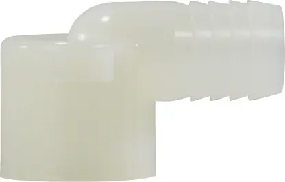 Midland Metal 33403W 90 deg Elbow, 1/2 in Hose Barbed x 3/4 in FIP, Nylon Cheap