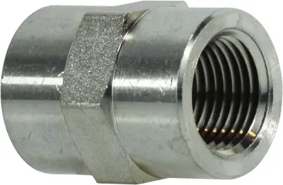 While Supplies Last Midland Metal 5000128 Pipe Reducing Coupling, 3/4 in FPT x 1/2 in FPT, Steel