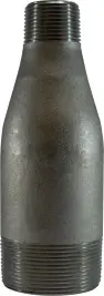 Luxury Midland Metal 92121 Swage Nipple, 2 in MPT x 1 in MPT, Steel, SCH 80/XXH Schedule