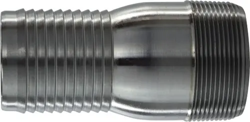 Trusted Brand Midland Metal 973855 Combination King Nipple, 2 in Hose Barbed x 2 in MIP, Steel