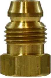 Midland Metal 16012 Double Compression Sleeve Break-Away Nut, 3/8 in Threaded, Brass Mega Sale