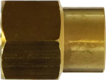 Genuine Midland Metal 28186 Reducing Coupling, 3/4 in FNPTF x 1/8 in FNPTF, Brass