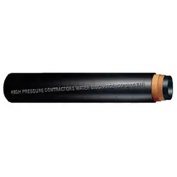 Buchanan Rubber HPCWB200-150 High Pressure Contractor‘s Water Discharge Hose, 100 ft L, 200 psi, Rubber Tube, Black Express Delivery