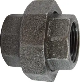 Midland Metal 65609 Union, 2-1/2 in FPT x 2-1/2 in FPT, Iron, Black, 150 lb Limited Offer