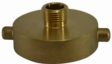 Same Day Shipping Midland Metal 444011 Fire Hose Hydrant Adapter, 1-1/2 in NST x 3/4 in GHT, Brass