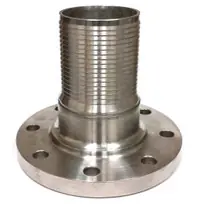 Buchanan Rubber CNFL-600CR-SS316 Crimplok Combination Nipple, 6 in Flanged x 6 in Hose Barbed, Stainless Steel Fast Shipping