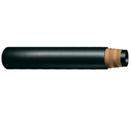 Buchanan Rubber BSB-450-125 Bulkmaster Softwall Hose, 1/8 in Nominal, 100 ft L, 75 psi, Natural Rubber Tube, Black Clearance