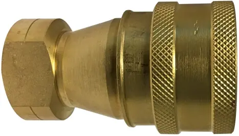 Authentic Midland Metal HNV14FB ISO-B Interchange Coupler, 1/4 in Tube OD x 1/4 in FNPT, Brass