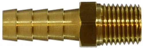 Hot Deal Midland Metal 32300 Rigid Adapter, 1/8 in Hose x 1/16 in Male NPTF, Brass