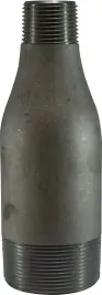 High Quality Midland Metal 90130 Swage Nipple, 4 in MPT x 2 in MPT, Steel, SCH 80/XH Schedule