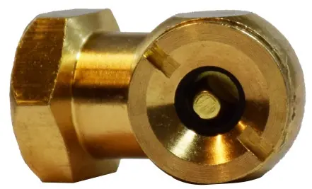 Instant Buy Midland Metal 46600 Live Air Hex Ball Foot Chuck, 1/4 in, FIP