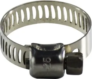 Midland Metal 350 Series 350016 Miniature Worm Gear Clamp, 11/16 in Minimum Clamp Diameter, Stainless Steel Shop Now