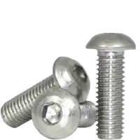 4-40 x 7/8" Button Head Socket Cap Screws, Non-Standard, 18-8 Stainless Steel A2, Full Thread, Coarse (UNC), Qty 100 Fan Favorite