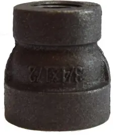 Buy Direct Midland Metal 69432 Reducing Coupling, 3/8 in FPT x 1/4 in FPT, Iron, Black, XH Schedule, 300 lb