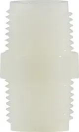 Instant Buy Midland Metal 28615W Hex Nipple, Plastic Pipe Fittings, 3/4 White Nylon Hex Nipple, Plastic Fittings