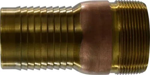 Fast Shipping Midland Metal 973600 Combination Nipple, 1/2 in Hose Barbed x 1/2 in MIP, Brass