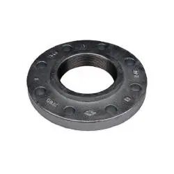 Midland Metal 108094 Reducing Companion Flange, 6 in Threaded x 2 in Threaded, Iron, Black, 8 -Bolt Hole Free Returns