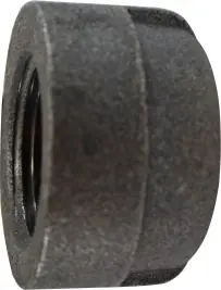 Midland Metal 69476 Cap, 1-1/4 in FPT, Iron, Black, 300 lb In Demand