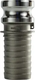 Budget Buchanan Rubber CGE-250-SS1 Cam and Groove Adapter, 2-1/2 in Type E x 2-1/2 in Hose Shank, Stainless Steel