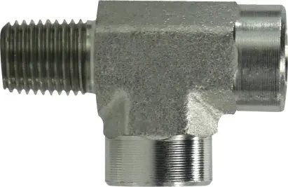 Price Drop Midland Metal 560244 Street Tee, 1/4 in Male Pipe x 1/4 in Female Pipe x 1/4 in Female Pipe, Steel