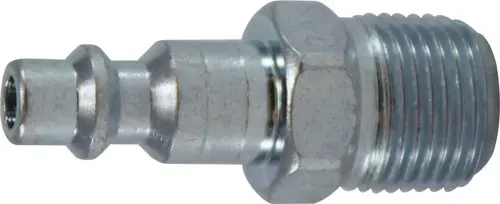 Authentic Midland Metal 28547 Industrial Interchange Plug, 3/8 in MIP, Steel