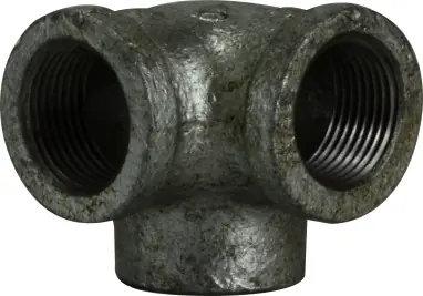 Midland Metal 65583 Side Outlet Elbow, 1/2 in FPT x 1/2 in FPT, Iron, Black, 150 lb Time-Limited