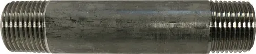 Hot Deal Midland Metal 48055 Welded Pipe Nipple, 3/8 in MPT x 3/8 in MPT, 11 in L, Stainless Steel, SCH 40 Schedule