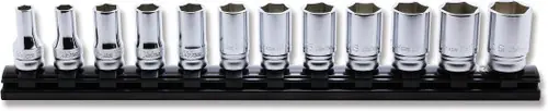 Seasonal Sale Ko-ken RS3300XZ/12 3/8 Sq. Dr. Socket set 7-19mm 6 point 300mm Z-series 12 pieces