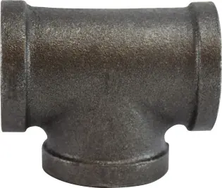 Midland Metal 65263 Pipe Tee, 5 in FPT x 5 in FPT x 5 in FPT, Iron, Black, 150 lb Factory Price