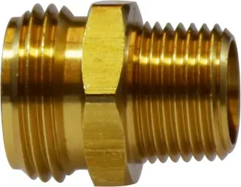 Brand New Midland Metal 30054 Straight Rigid Adapter, 3/4 in MGH x 1/4 in MNPTF, Brass
