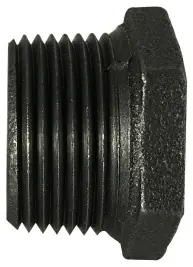 Genuine Midland Metal 65526 Pipe Bushing, 2 in MPT x 1/4 in FPT, Iron, Black