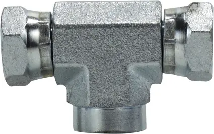 Midland Metal 160244 Swivel Tee, 1/4 in FNPSM x 1/4 in FNPSM x 1/4 in Male Pipe, Steel Price Drop