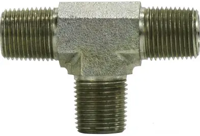 Midland Metal 560016 Pipe Tee, 1 in MPT x 1 in MPT x 1 in MPT, Steel Best Choice
