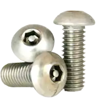 10-24 x 5/8" Button Head Socket Cap Screws, Tamper-Resistant, 18-8 Stainless Steel, Full Thread, Coarse (UNC), Qty 100 Luxury