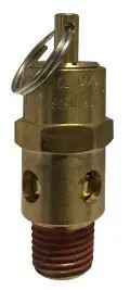 Midland Metal 87004 Safety Valve, 1/4 in Nominal, MPT, 170 cfm, 200 psi Pressure, Brass Body Time-Limited