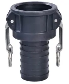 Hot Picks Buchanan Rubber CGC-100-PP Cam and Groove Coupler, 1 in Type C x 1 in Hose Shank, Polypropylene