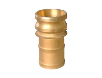 Trending Midland Metal 44955 Cam and Groove Adapter, 2 in Type E x 2 in Hose Barbed, Brass