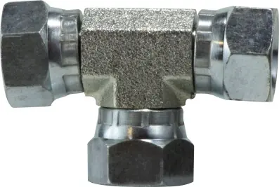 Top Pick Midland Metal 16031616 Swivel Union Tee, 1 in FNPSM x 1 in FNPSM x 1 in FNPSM, Steel