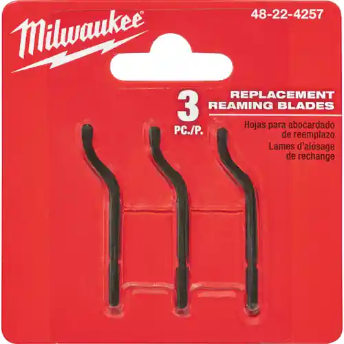 While Supplies Last Milwaukee Tool 48-22-4257 3 PC 1-1/2" Constant Swing Copper Tubing Cutter Replacement Reaming Blades