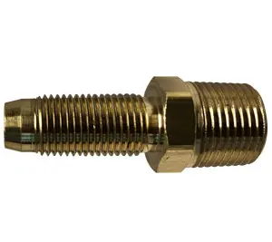 Mega Sale Midland Metal 32758 Reusable Stem Adapter, 1/4 in Hose x 1/4 in Male NPTF, Brass