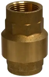 Midland Metal 944404 In-Line Check Valve, 3/4 in Nominal, FNPT x FNPT, Brass Body, Import Same Day Shipping