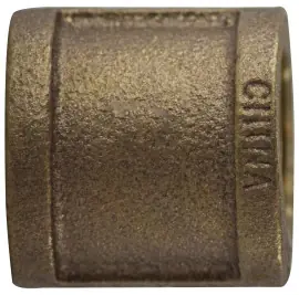 Final Sale Midland Metal 44417 Coupling, 1-1/2 in FPT x 1-1/2 in FPT, Bronze