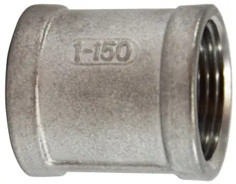 New Arrival Midland Metal 62414 Banded Coupling, 3/4 in FPT x 3/4 in FPT, Stainless Steel, 150 lb