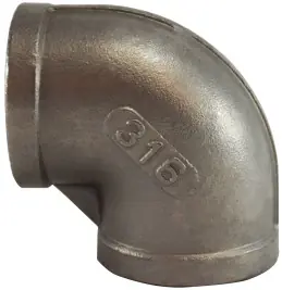 Price Cut Midland Metal 63106 90 deg Elbow, 1-1/4 in FNPT x 1-1/4 in FNPT, Stainless Steel, 150 lb