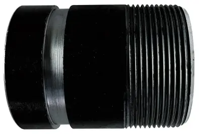 Price Cut Midland Metal 59222TV Seamless Pipe Nipple, 4 in Threaded x 4 in Grooved, 3 in L, Steel, Black, SCH 80 Schedule