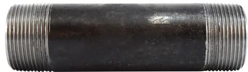 Shop Now Midland Metal 59129SMLS Seamless Pipe Nipple, 1-1/4 in MPT x 1-1/4 in MPT, 6 in L, Steel, Black, SCH 80 Schedule