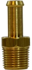 Midland Metal 32387 Connector, 3/4 in Hose Barbed x 1/2 in Male Pipe, Brass Save Now